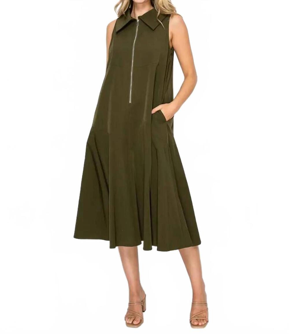 NEW JOH women's judd dress in olive